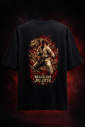 BJJ FLAMES OVERSIZED TSHIRT