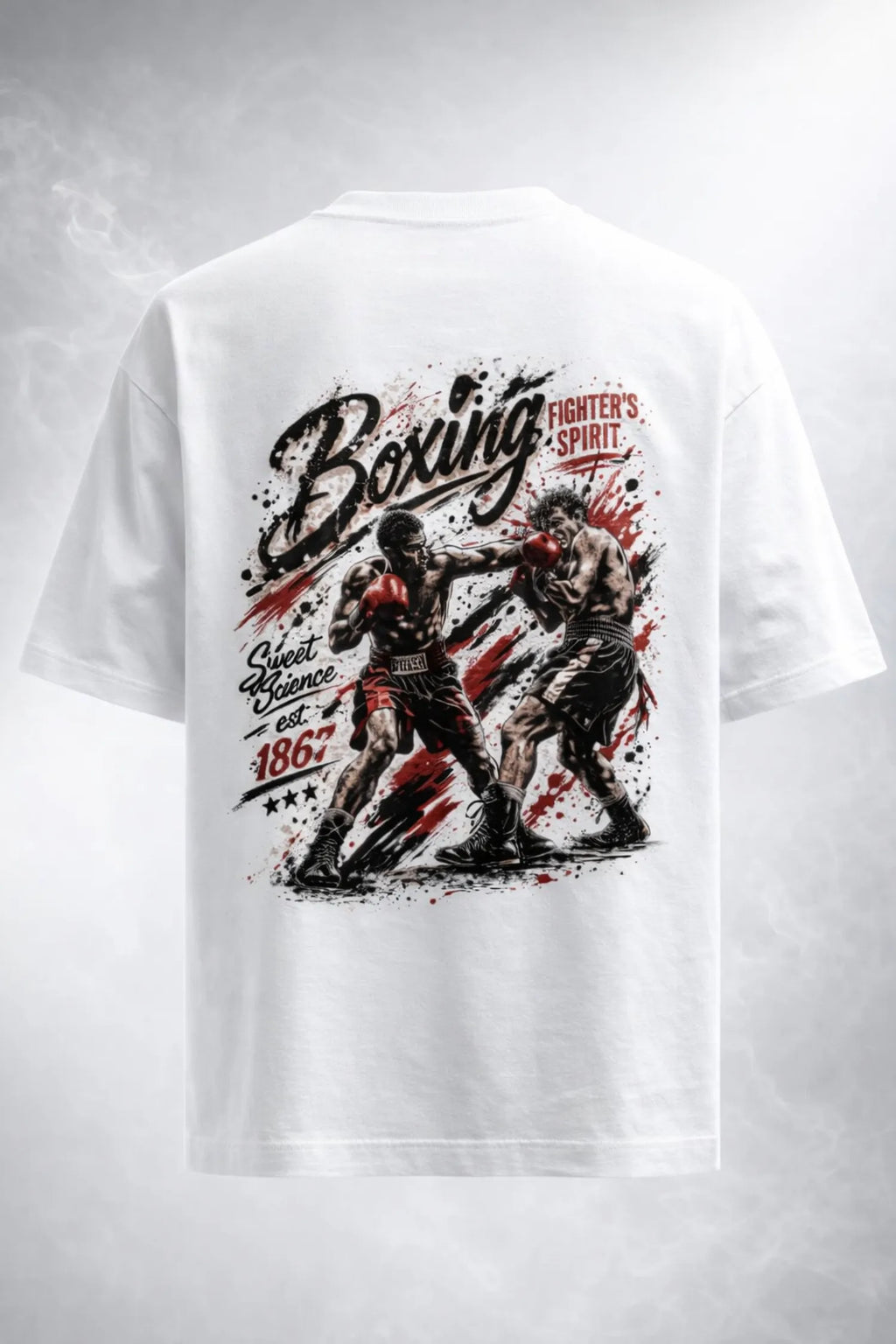 BOXING SOUL OVERSIZED TSHIRT-WHITE