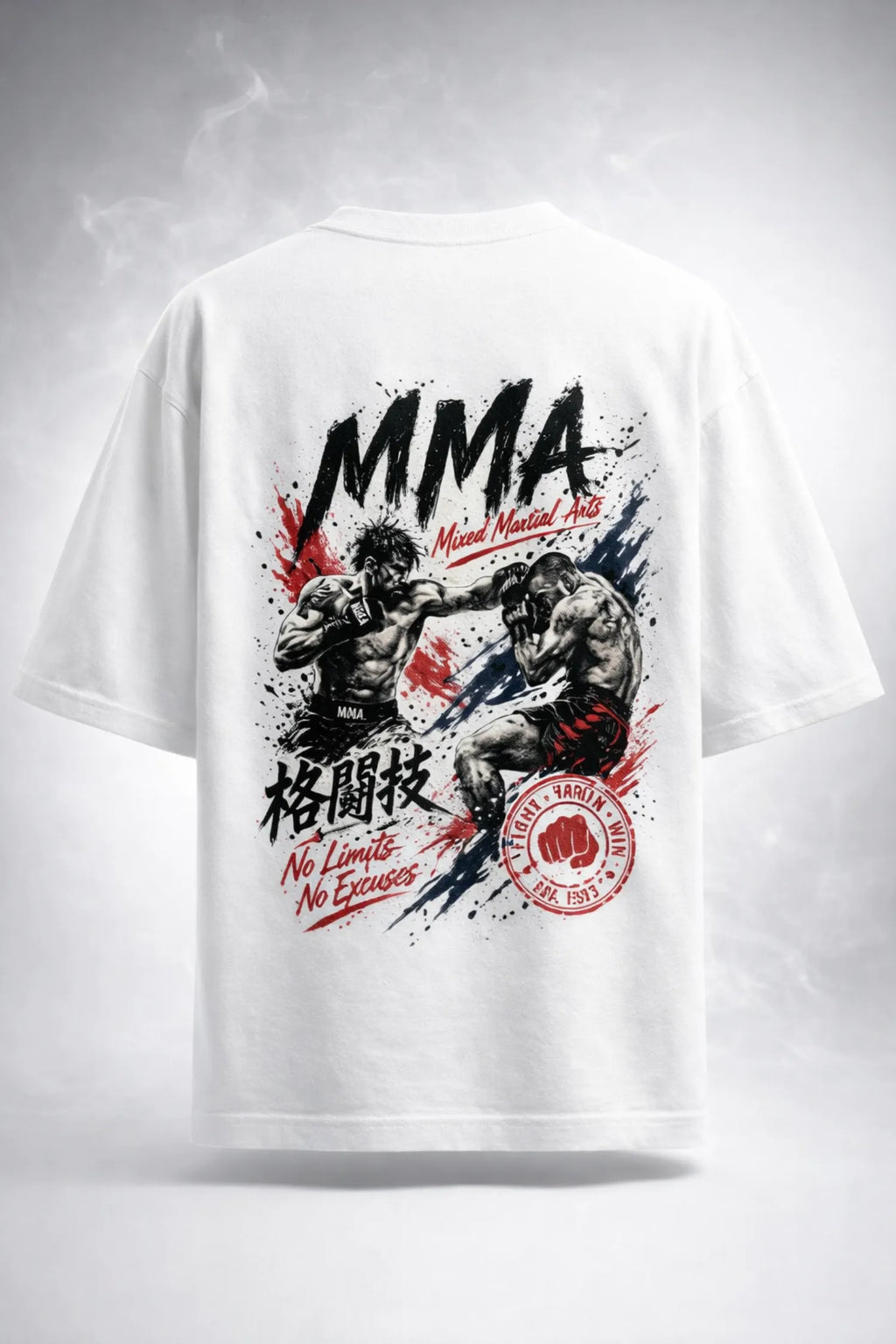 MMA SOUL OVERSIZED TSHIRT-WHITE