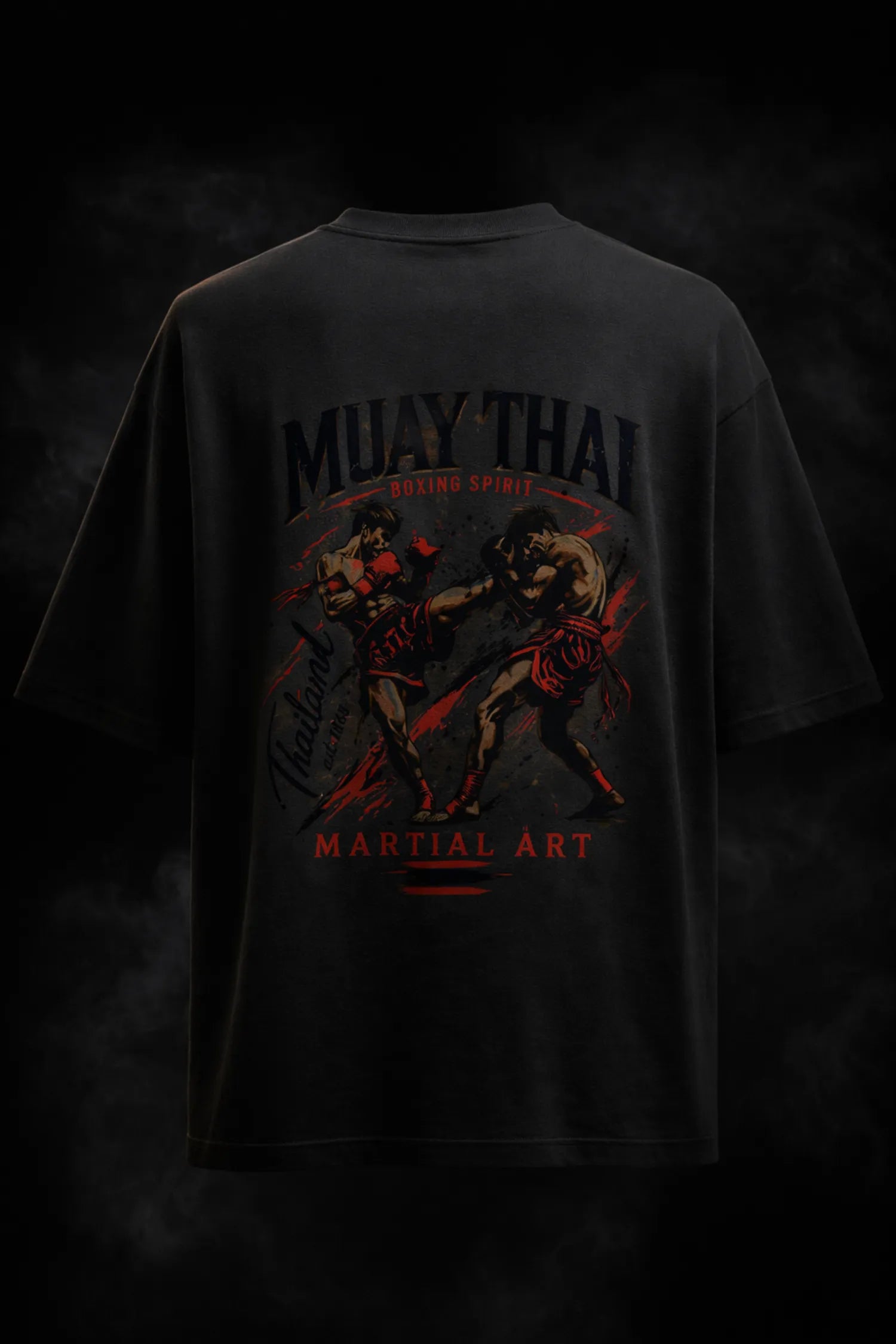 MUAY THAI SOUL OVERSIZED TSHIRT-BLACK